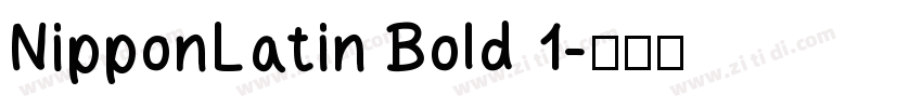 NipponLatin Bold 1字体转换